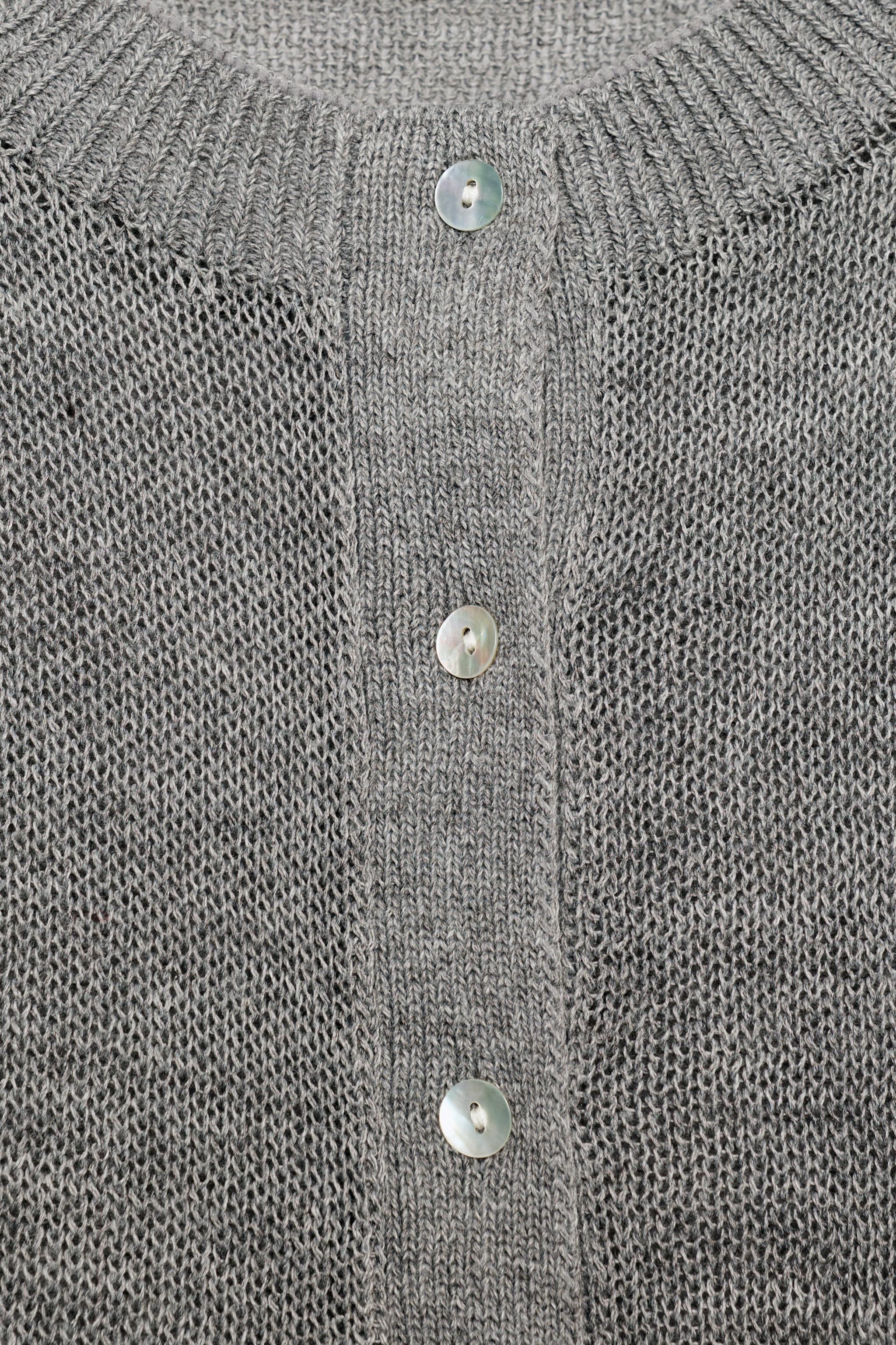 GILET EN MAILLE AVEC LAINE